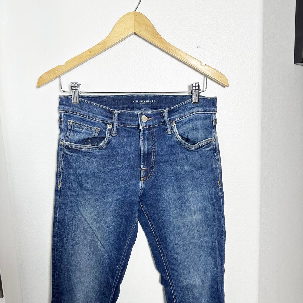 Rising Sun & Co Straight Leg Jeans Medium Wash Stretch Denim sz 30x30 - Picture 2 of 9